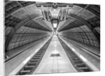 Escalator at subway station by Assaf Frank